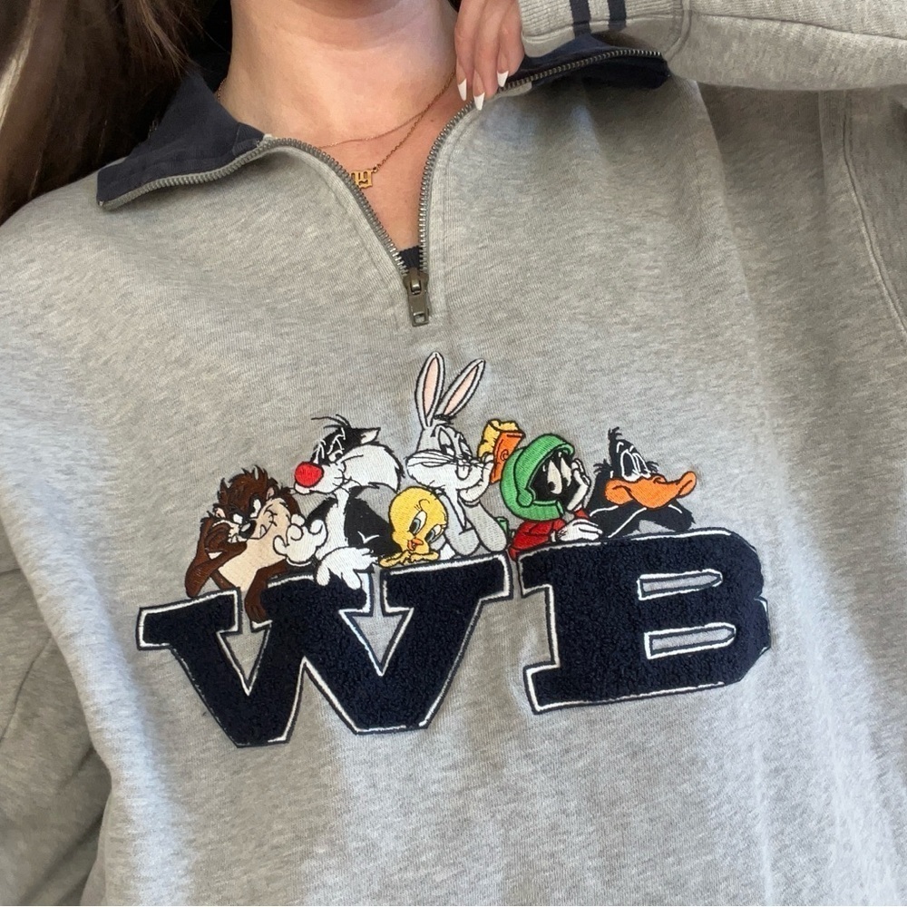 Vtg Warner Brothers Studio Sweatshirt Pullover 90’s Taz Marvin